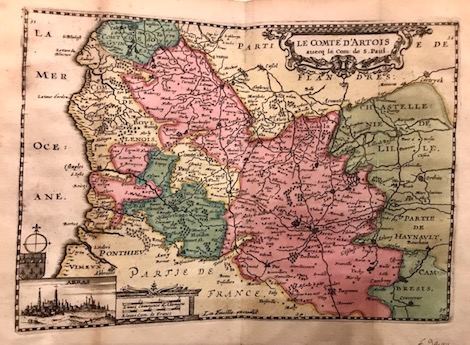 Feuille Daniel, de La (1640-1709) Le Comté d'Artois avec le Com. de S. Paul 1707 Amsterdam 